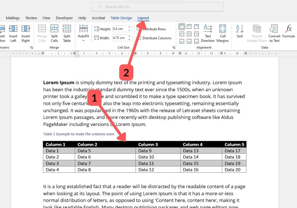 make-all-table-column-widths-even-in-a-microsoft-word-table