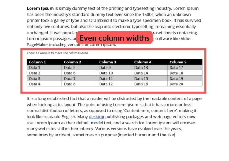 make-all-table-column-widths-even-in-a-microsoft-word-table