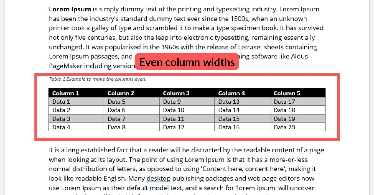 make-all-table-column-widths-even-in-a-microsoft-word-table